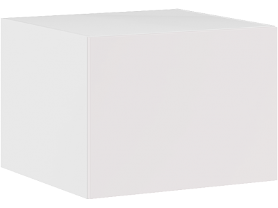 Шкаф Антресоль Римини (МебельМаркет) широкая ПРАВАЯ/ЛЕВАЯ (600) Белый/Софт Милк